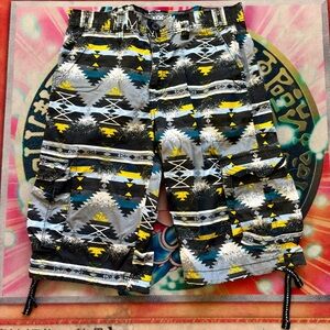 Focus Navajo Print Cargo Shorts